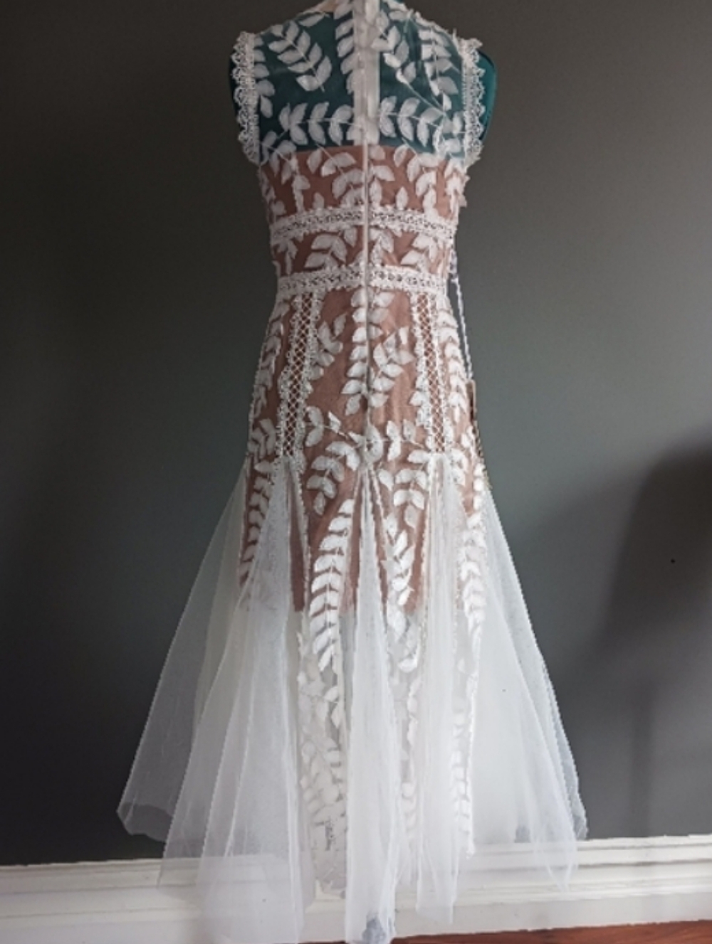 NWT Bronx And Banco Saba Blanc Midi Dress Size 4, EU 40, UK 8 - Picture 3 of 12